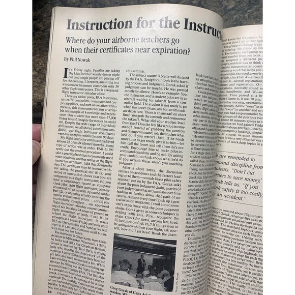 Private Pilot Aviation Magazine November 1988 Flight Aircraft Airplane Robinson - Picture 3 of 8